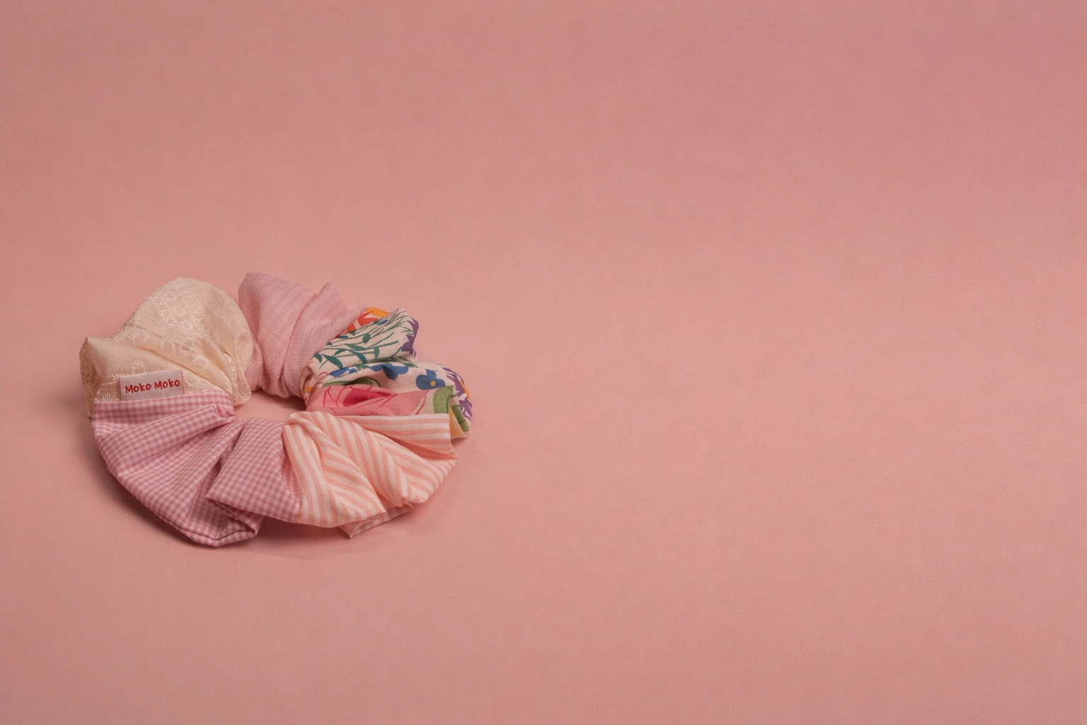 Moko Moko patchwork scrunchie